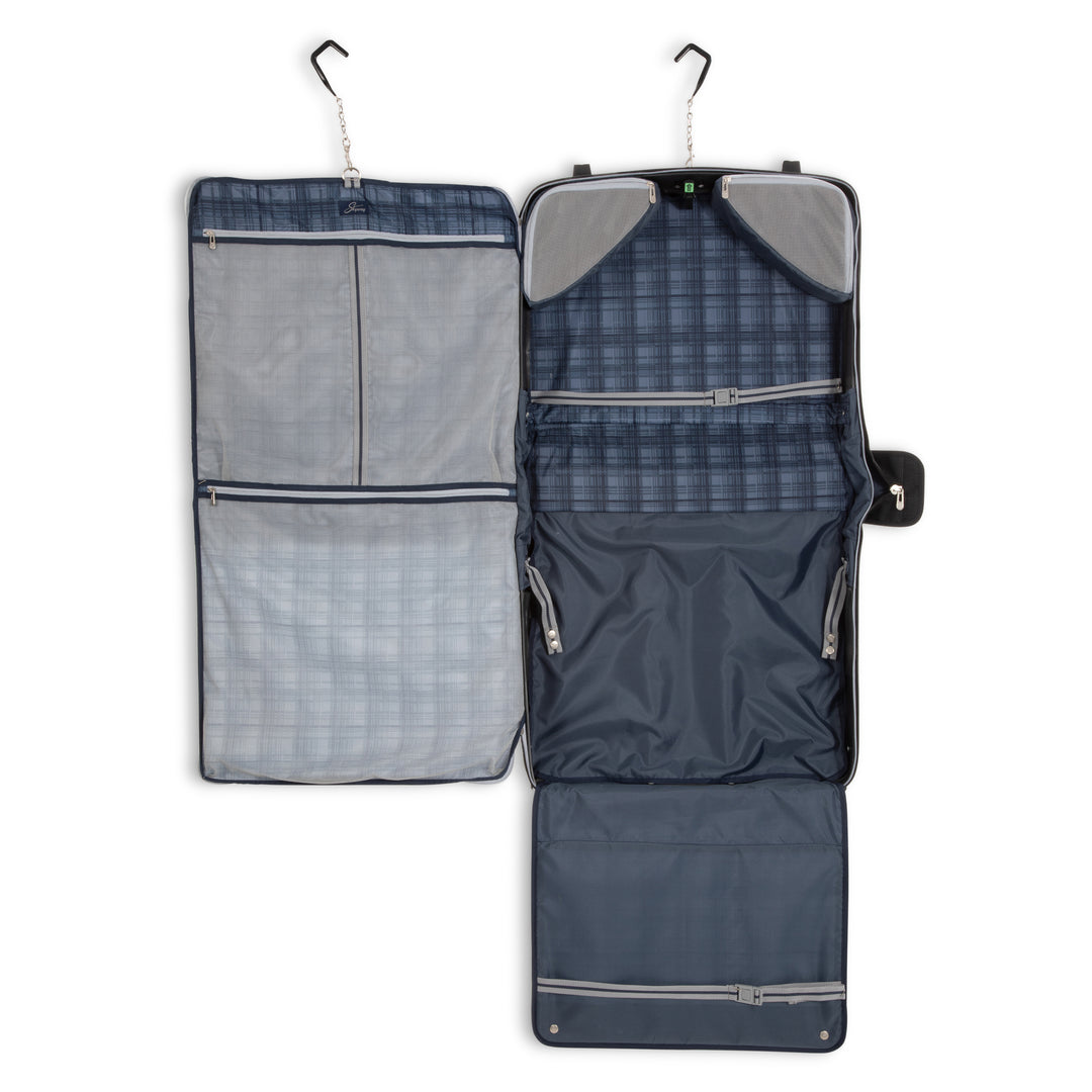 Carry on luggage with garment section online